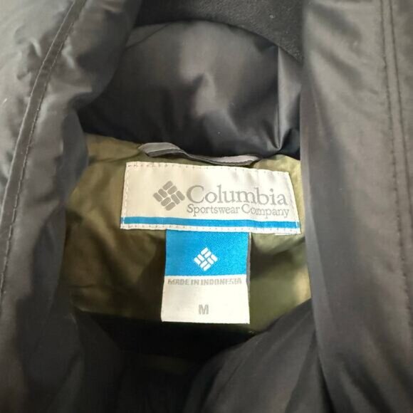 Columbia Women's Puffect Colorblock Jacket Coat Puffer NEW Medium Green Black - Picture 8 of 9